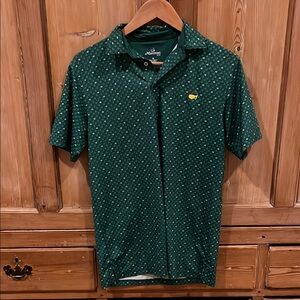 Masters Dark Green Patterned Polo Shirt